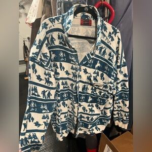 Vintage Fleece Button Up!